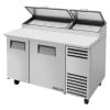 True TPP-AT-60-HC 60-1/4” Two Door Alternate Top Pizza Prep Table With 8 Food Pans And Hydrocarbon Refrigerant - 115V