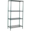 Winco VEXS-1836 18" x 36" x 72" Epoxy Coated Wire Shelving Set