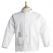 Uncommon Threads 0420-2502 5-Button Long Sleeve Single-Breasted Server Coat, White - Small