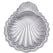 Adcraft SSS-11 Stainless Steel 11" Seafood Shell Serving Tray with Mirror Finish
