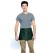 Chef Approved 167605WAFHHG Hunter Green 12" x 24" Poly-Cotton Waist Apron With Pockets