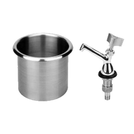 Stainless Steel Ice Cream Dipperwell Faucet 2" spout 