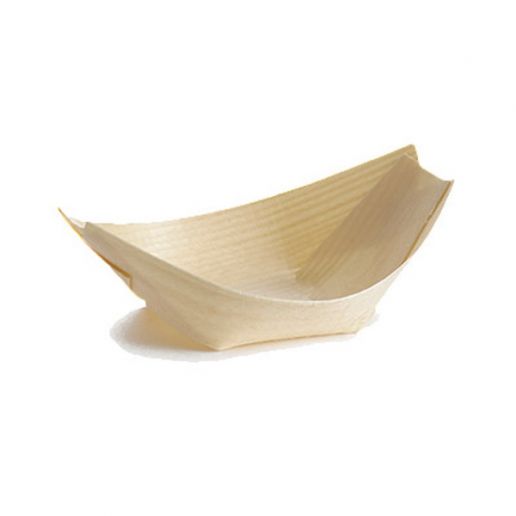 Natural 9 x 5 x 5 cm 9 cm x 5 cm Pinewood TableCraft Disposable Serving Pieces Small Wood Boat 30 ml 