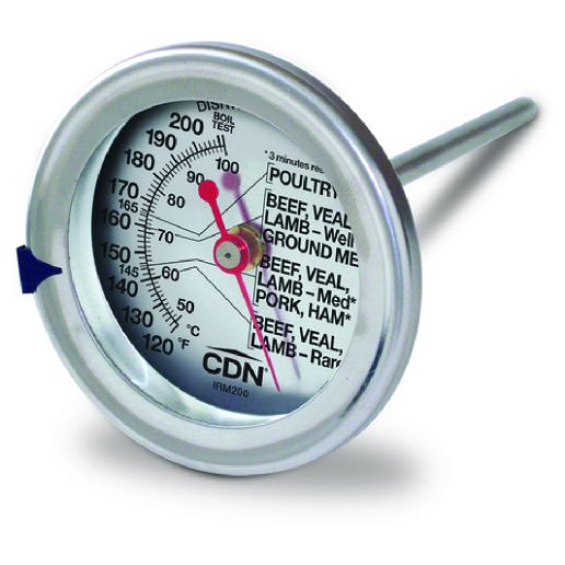 CDN IRM200 Meat/Poultry Ovenproof Thermometer 120 To 200°F (50 To 100°C) 2  (5.1cm) Dial