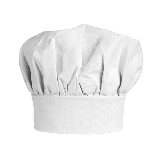 Chef Hat 13" Cotton/Poly Blend Color White 