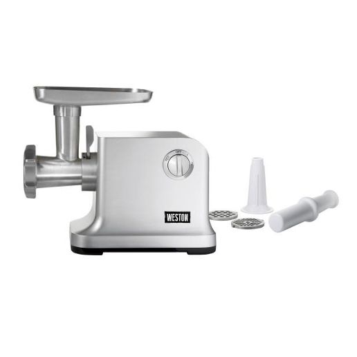 120V With Two Cutting Plates Weston 82-0301-W #5 Electric Meat Grinder 