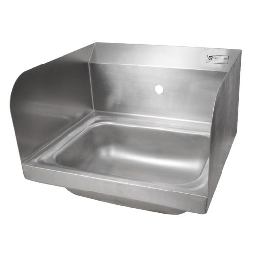 16 Length x 16 Width x 10 Depth 16 Length x 16 Width x 10 Depth John Boos & Co. Faucet Not Included Left Hand and Right Hand Side Splash John Boos PBHS-W-1616-SSLR Stainless Steel Hand Sink, 