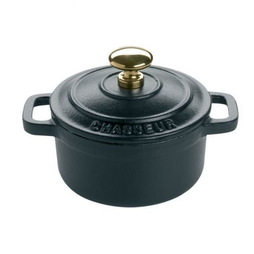 cast iron round mini pot