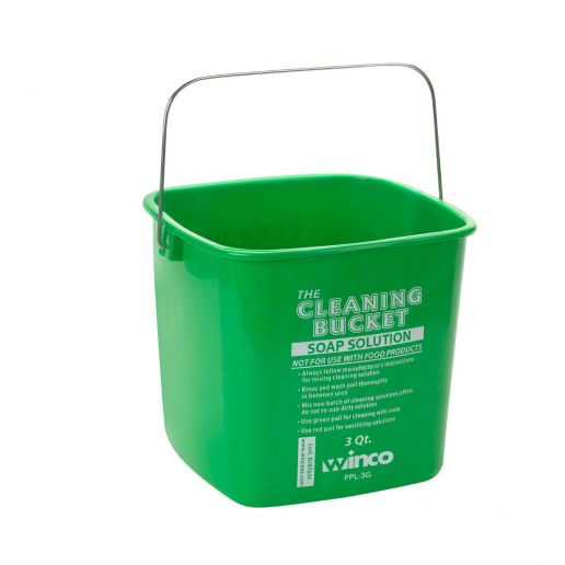 Winco PPL-3G Cleaning Bucket 3 Qt. For Soap Solution