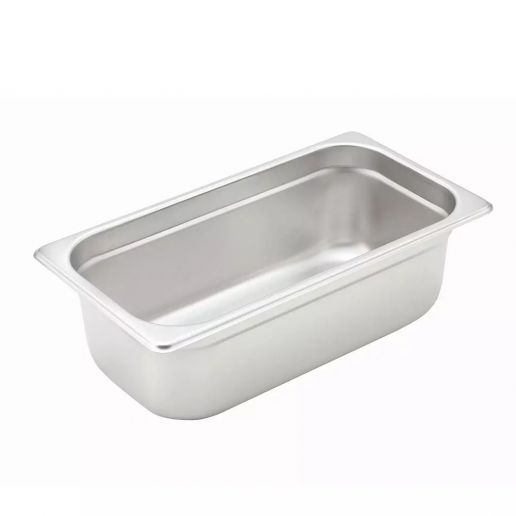 Winco SPJH-906GN S/s 1/9 Size Steam Table Pan Heavy Weight 6" Deep 