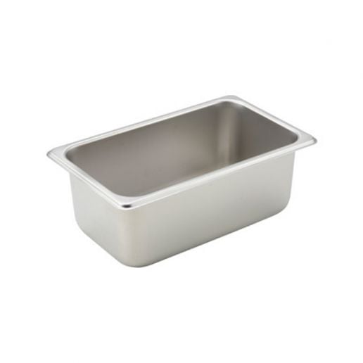One-Third Size Table Pan Winco SPT4 4-Inch Deep NSF 