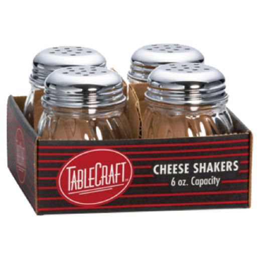 6 oz Glass Cheese Shakers (1 Dozen)