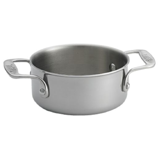 Tablecraft CW2052 Stainless Steel 16 oz. Induction Mini Casserole Bowl w/ 2  Handles