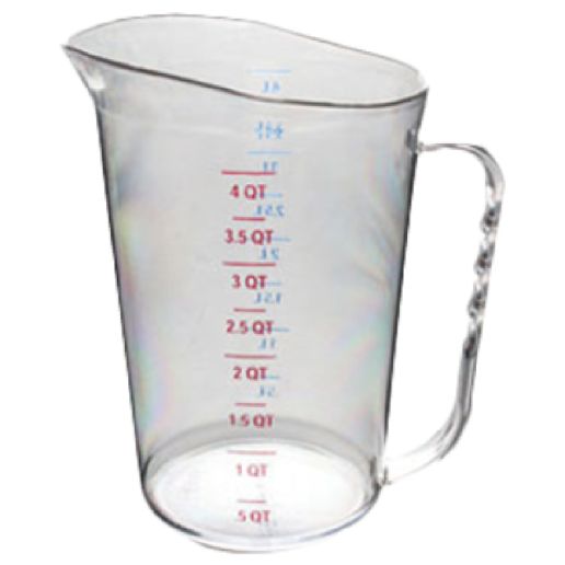 Thunder Group PLMC128CL Measuring Cup 4 Quart (4.0 Liter) Capacity Printed  With US/metric Measurements