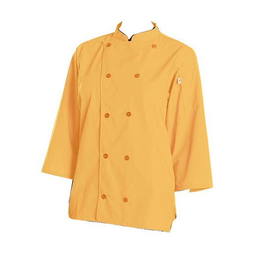 Uncommon Threads Unisex Epic 3/4 Sleeve Buttoned Chef Shirt with Vents 
