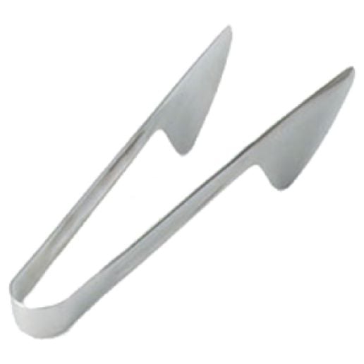 Salad Tongs, 9''L, one-piece, 18/8 stainless steel, mirror finish
