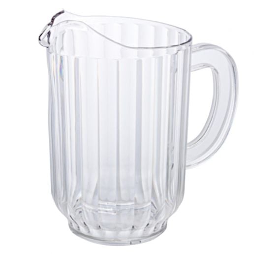 Winco WPS-60 Clear Plastic 60 oz. Water Pitcher