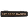 Tablecraft CN4815 Plastic Black Name Tag "Fat Free Ranch" for Option Salad Dressing Dispenser 