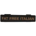 Tablecraft CN4816 Plastic Black Name Tag "Fat Free Italian" for Option Salad Dressing Dispenser 