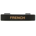 Tablecraft CN482 Plastic Black Name Tag "French" for Option Salad Dressing Dispenser 
