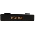 Tablecraft CN483 Plastic Black Name Tag "House" for Option Salad Dressing Dispenser 