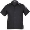 Uncommon Threads 0920-0103 Medium Black Poly Cotton Twill Classic Utility Shirt