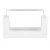 Cal-Mil 1510-32-15 White U-Frame Tabletop Card Holder - 3 1/2