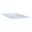 Cambro 20PPCH190 1/2 Size Translucent Polypropylene Food Pan Lid w/ Handles