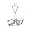 Tablecraft 260R Chrome Plated Round Condiment Combo Rack