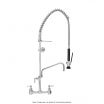 Fisher 34460 Backsplash Mounted Pre-Rinse Faucet with Wall Bracket and 8