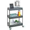 Cal-Mil 3583-13 3-Shelf Iron Beverage Cart - 29