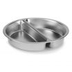 Vollrath 46861 Stainless Steel Round 5-Quart Divided Food Pan