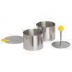 Ateco 4950 Stainless Steel 4 Piece 2.75 Inch Round Food Molding Set (August Thomsen)