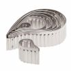 Ateco 5207 7-Piece Stainless Steel Fluted Comma Cutter (August Thomsen)