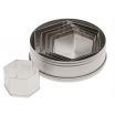 Ateco 5251 6-Piece Stainless Steel Hexagon Cutter Set (August Thomsen)
