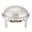 Winco 603 Madison 8 Qt. Stainless Steel Oval Chafer