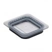 Cambro 60CWGL135 1/6 Size Clear Polycarbonate Camwear Food Pan Flat GripLid 