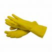 San Jamar 620-L Large Yellow Latex Flock Lined Gloves
