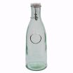 Tablecraft 6621 33 Ounce Authentic Resealable Green Tint Glass Carafe Bottle