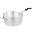 Vollrath 68307 Aluminum Wear Ever Tapered 7 Qt. Sauce Pan with Natural Finish and Silicone Handle