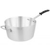 Vollrath 68308 Aluminum Wear Ever Tapered 8 1/2 Qt. Sauce Pan with Natural Finish and Silicone Handle