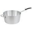 Vollrath 68310 Aluminum Wear Ever Tapered 10 Qt. Sauce Pan with Natural Finish and Silicone Handle