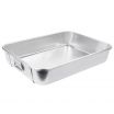 Vollrath 68361 Wear-Ever 29.5 Qt. Aluminum Roast Pan with Straps and Handles (Top) - 24