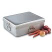 Vollrath 68390 Wear-Ever 42 Qt. Heavy Duty Aluminum Roast Pan Set with Cover and Handles - 21 5/8