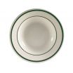 CAC CES-3 10 oz. Ceramic Emerald Rim and Speckled Soup Bowl/American White