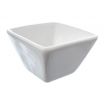 American Metalcraft CSC15 White 1 1/2 oz 1 Inch Square Prestige Collection Porcelain Sauce Cup
