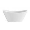 CAC F-OV6 6.5 oz. Porcelain Sushia Oval Fruit Bowl/Super White