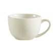 CAC GAD-1 7 oz. Porcelain Garden State Coffee Cup/Bone White