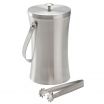 American Metalcraft ISSB8 49 Ounce Stainless Steel Ice Bucket w / Ice Tongs - 4-3/8