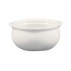 CAC China OC-12-P 12 oz. Porcelain Accessories Onion Soup Crock/European White